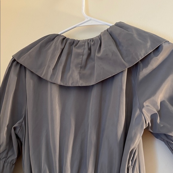 Ryu Belted Ruffle Taffeta Coat - Picture 4 of 7